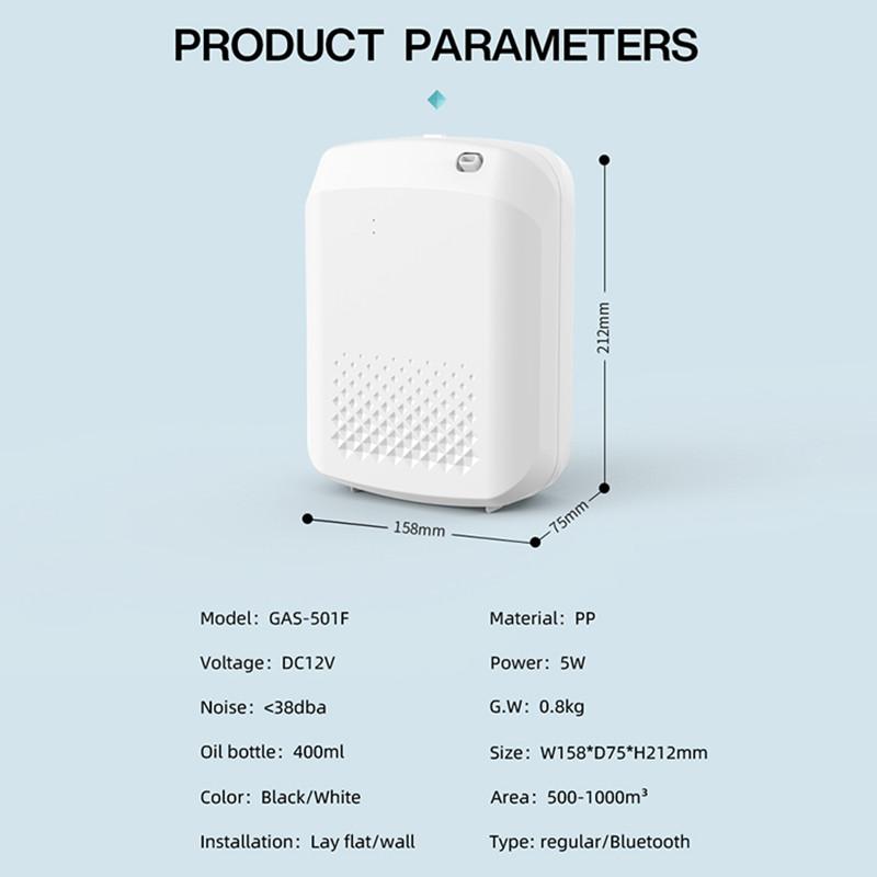 Art Aroma Diffuser Hotels Охват ароматного диффузора 500 м³ Электрический эл для дома с Bluetooth-управлением Эфирные масла