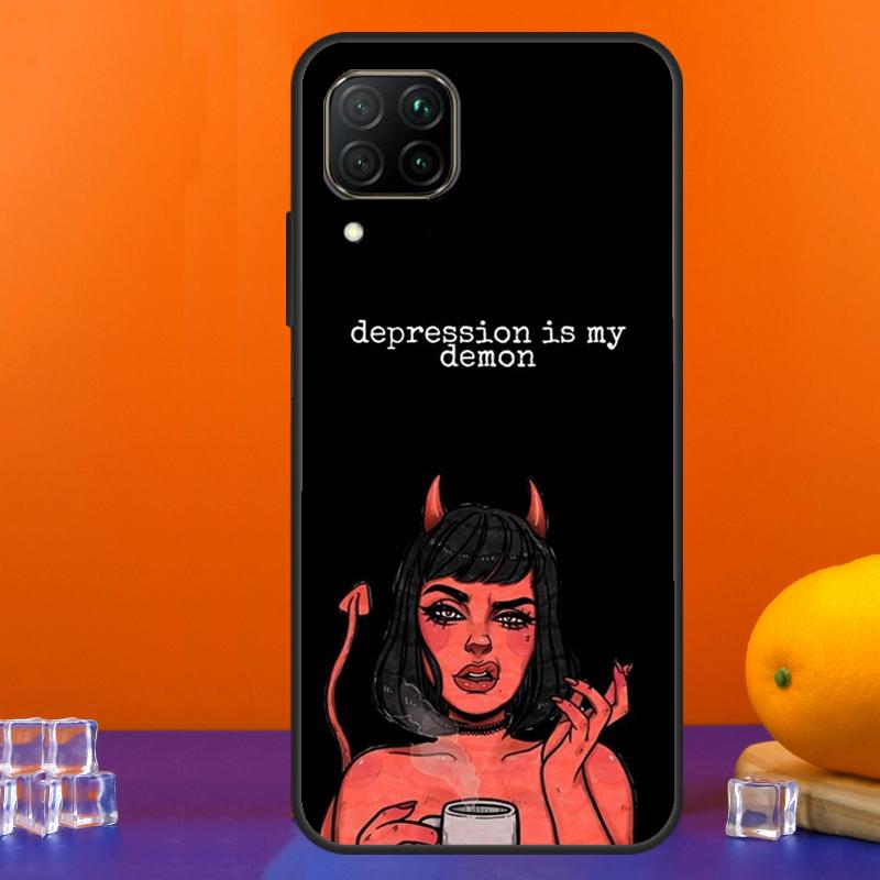 Милая плохая девушка-дьявол для Huawei Nova 9 10 SE 5T 12i 12s 11i Y91 Y90 Y60 Y70 Y72 Y61 P60 Pro P20 P40 P30 Lite Чехол