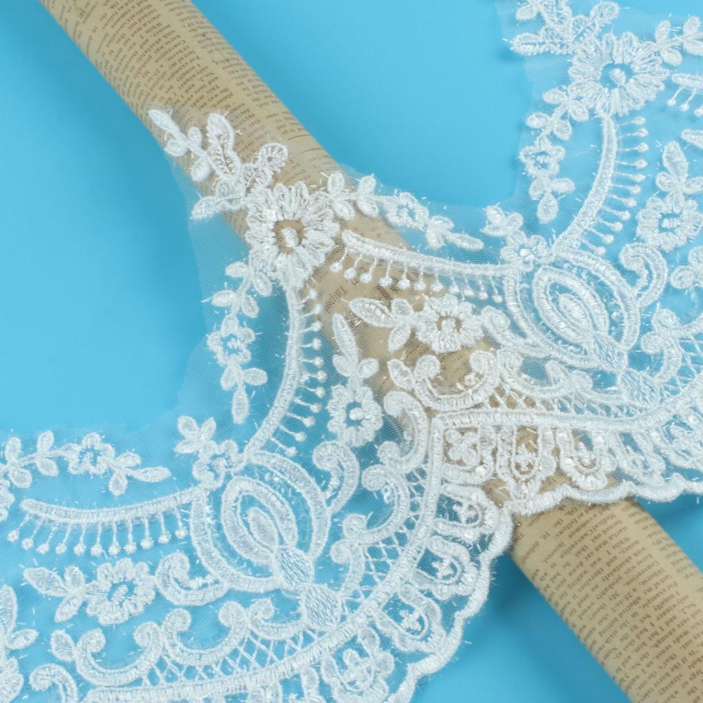 Sequin Car Bone Lace Lace Fabric Bridal Accessories Wedding Dress Veil Watch Accessories 22Cm