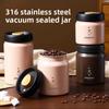 Влагонепроницаемый вакуумный контейнер для хранения кофе из нержавеющей стали 316, светонепроницаемая банка для чая, специй