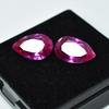 Natural Pink Sapphire Loose Gemstone 16.52 ct Flawless Ceylon Pear Cut Pair September Birthstone