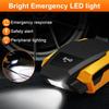 Electric Air Pump, 12V Air Compressor, Portable Compressor with LED Light Inflator Compressor Portable for Car Tires, Bicycle and Others