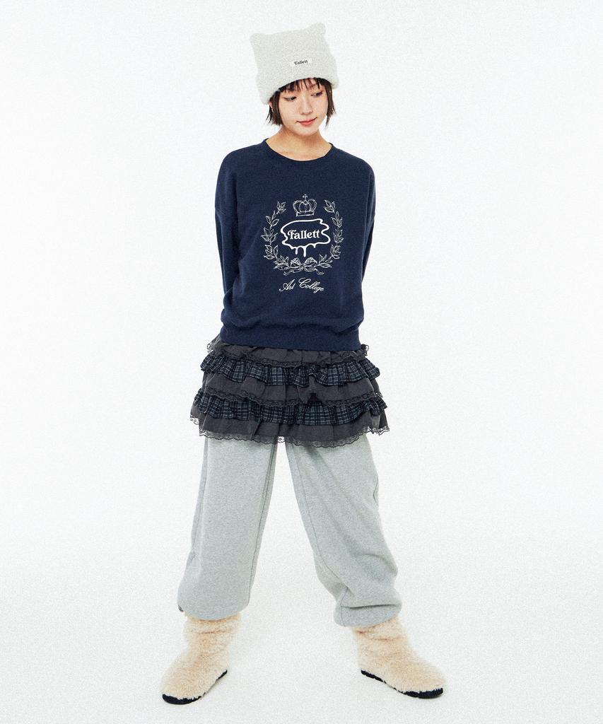 FALLETT Classic Ivy Sweatshirt Navy