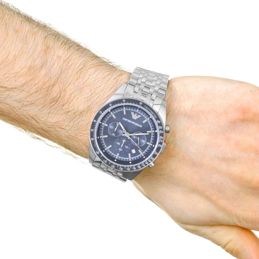 Emporio Armani AR6072 Men's Watch Stainless Steel Case Quartz Movement 43mm