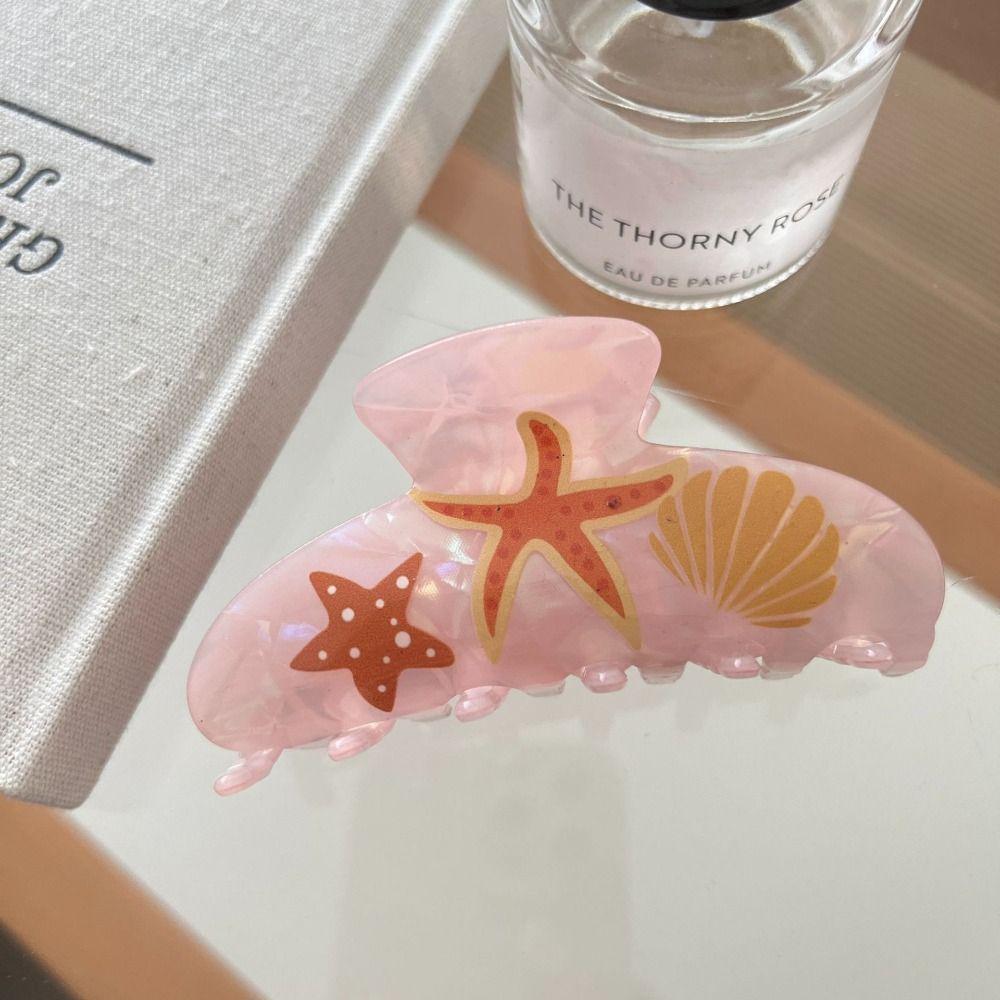 Sweet Ocean Animal Hair Clip Korean Style Geometry Shark Clip Hairpin Shell Hair Claw Girls