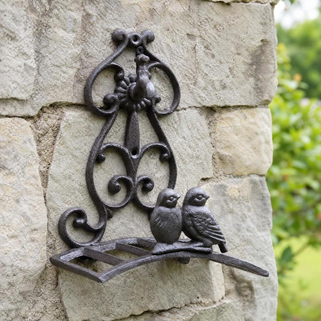 Storage Rack Sturdy Wall Mounted Garden Hose Holder Vintage for Patio, Shed