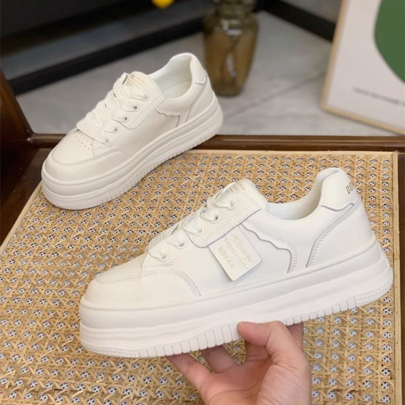 Thick Soled Board Shoes Women's Spring Autumn Versatile Breathable Small White Shoes Elevated Sports Leisure Shoe Women Sneakers