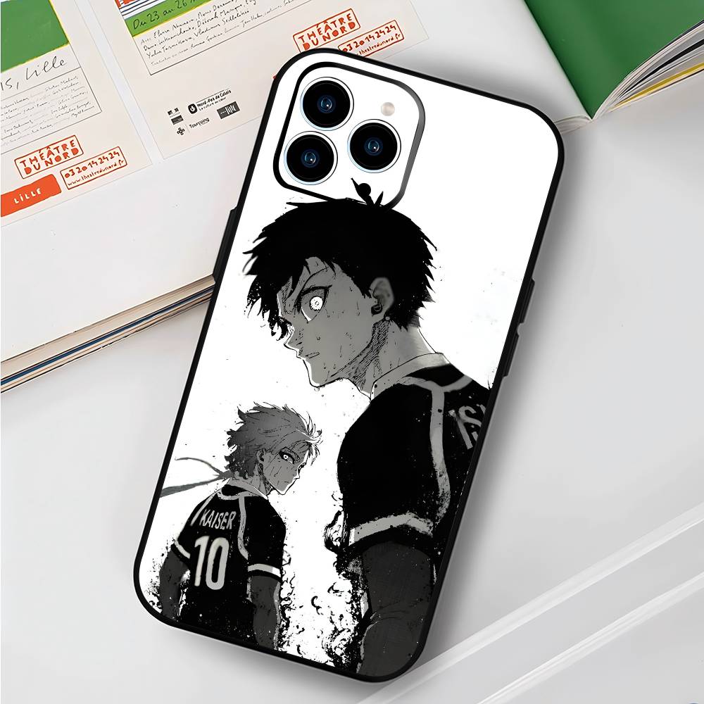 Аниме М-Майкл Кайзер Для IPhone 17 Air 16 15 14 13 12 11 Pro Черный Мягкий Чехол для Телефона
