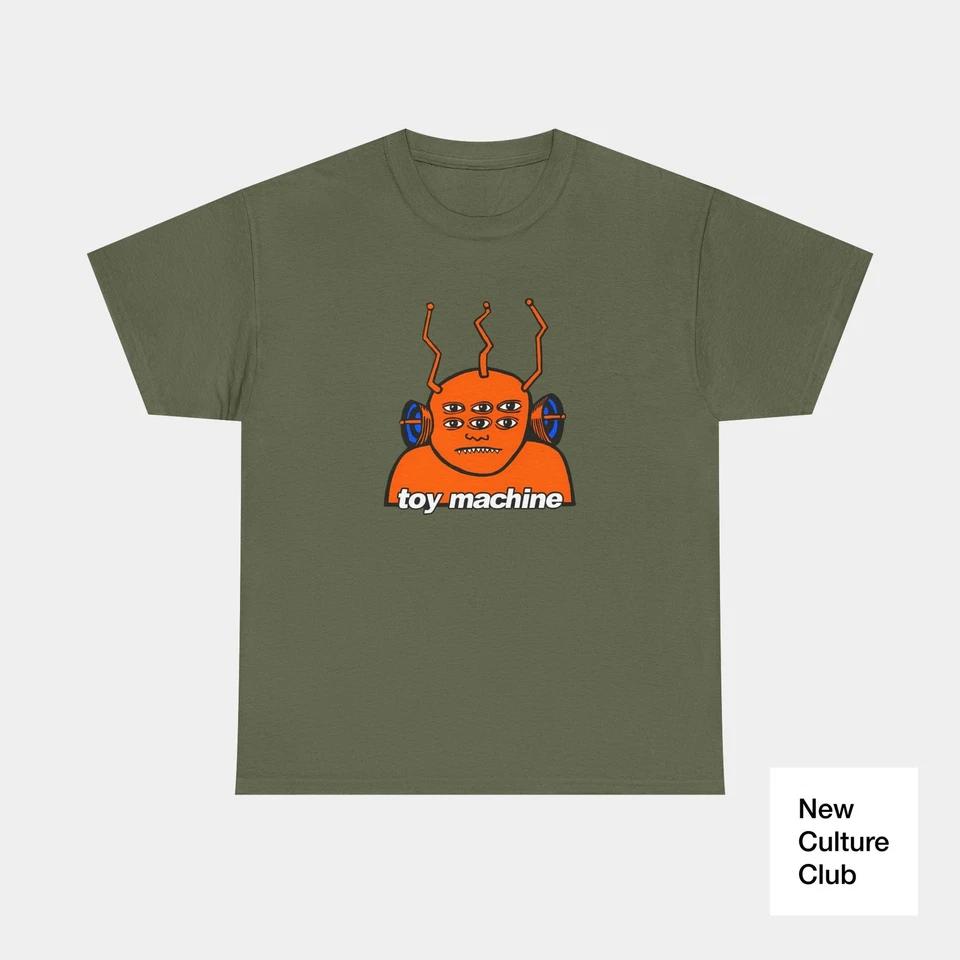 Toy Machine Orange Transmissionator Funky Alien 1996 Skateboarding T Shirt Print 2