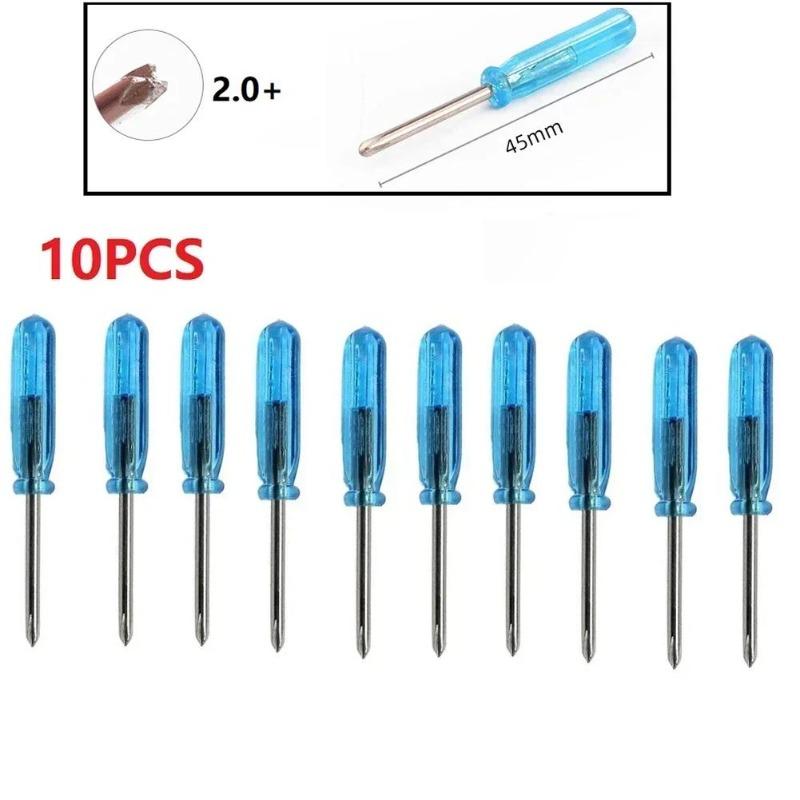 10 шт. Мини 2/3 мм плоская крестообразная отвертка для мобильного телефона, ремонт беспроводного контроллера 360, открытая