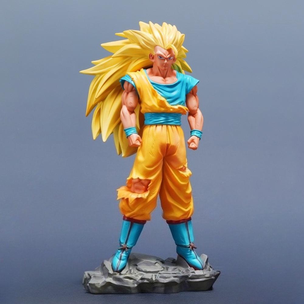 29 см/11,42 дюйма Аниме Фигурка Dragon Ball Супер Сайян Гоку Фигурки Действия ПВХ Статуя Настольное Украшение Коллекционная Модель Игрушки Подарки 3 Круглых Сенсорных