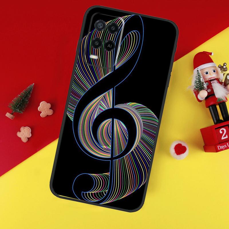 Musical Music Note Case For Oppo A5 A6 Pro A15 A57 A17 A54 A74 A94 A76 A16 A96 A40 A60 A80 A18 A38 A58 A78 A98