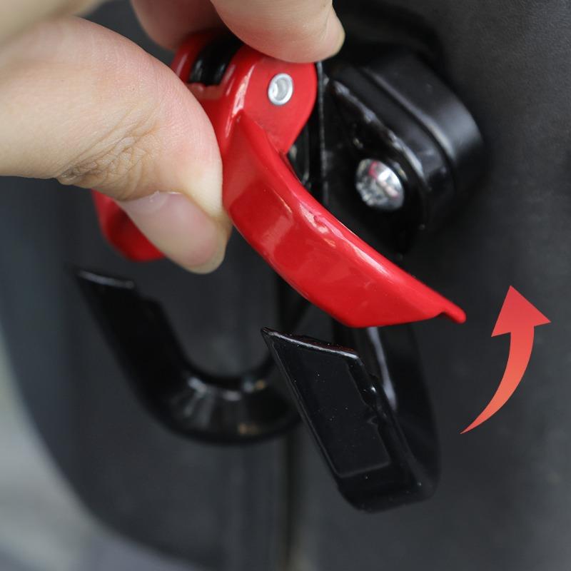 Крюк для хранения электромобиля из алюминиевого сплава, высокопрочный перфорированный крючок для сумок для шлемов, аксессуары для модификации электромобиля