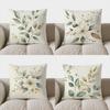 Домашний Декор Элегантный Лиственный Узор Наволочка с Узором Чехол для Подушки Подходит для Дивана Спальни Автомобиля Наволочка