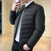 Мужская куртка-пуховик, новая однотонная короткая куртка, красивая бейсбольная форма, модная молодежная повседневная мужская одежда