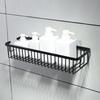 Wall Mounted Bathroom Storage Rack Black/White Kitchen Sponge Holder Cosmetics Storage Rack  Sink