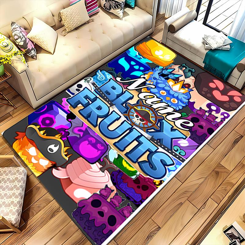 Custom personalization Game Blox Fruits Area Rug - Perfect For Kitchen, Bathroom,Laundry Room Decor Large Size Available,Gift All Seasons