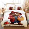 Kpop Paddington Bear Bedding Set 3 Piece Soft Microfiber Bed Set Duvet Cover Pillowcase Sheet Home Textile For Kids Room Decor