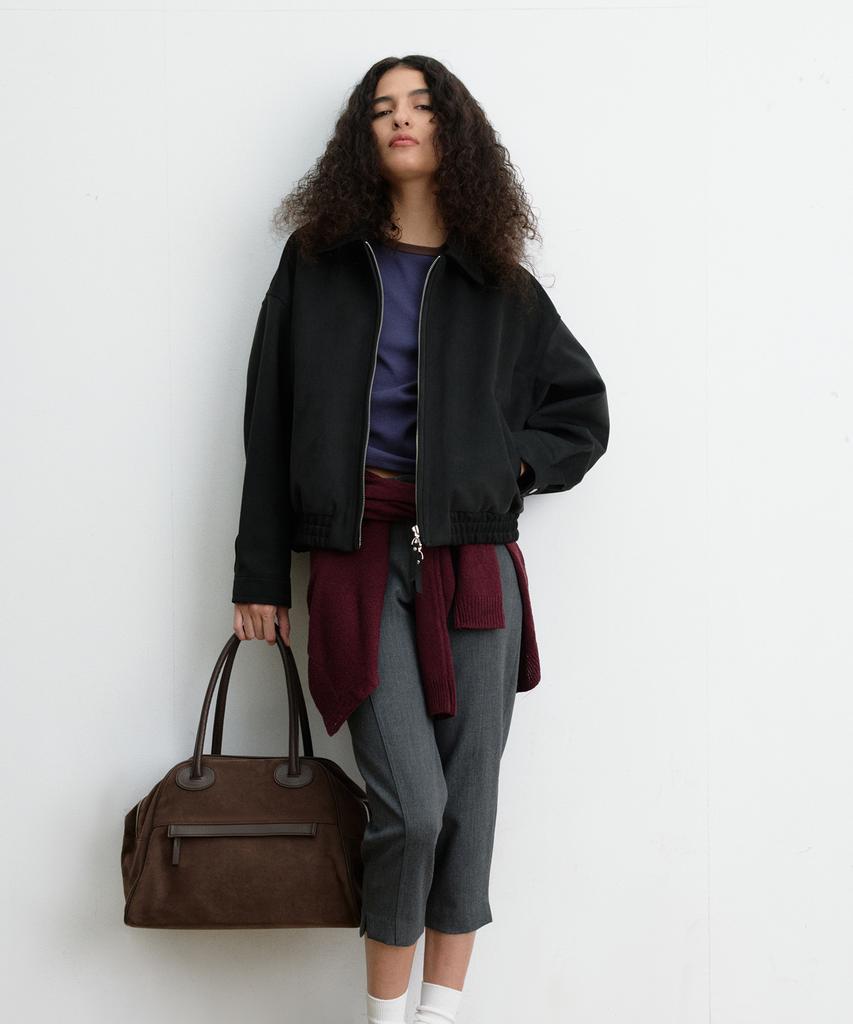 Christine Project Two Zipper Bag Suede Original(Brownie)