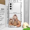 Модная Девушка Женщины Кофе Мисс Прозрачный Чехол для Телефона для Samsung Galaxy S25 S24 S23 S22 S21 S20Plus Ultra FE A55 A54 Мягкая Крышка