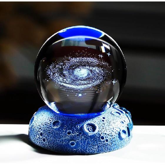 Ornalrist 2,36-дюймовый 3D солнечный шар, светодиодное освещение, стеклянная сфера, миниатюрная солнечная система, планета, подарок на день рождения, подходит для