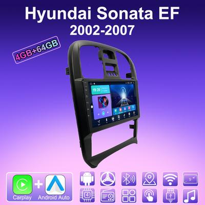 2 DIN Android Carplay Автомагнитола для Hyundai Sonata EF 2002-2007 Мультимедийный проигрыватель Головное устройство Стерео GPS-навигация BT WIFI 4+64 ГБ