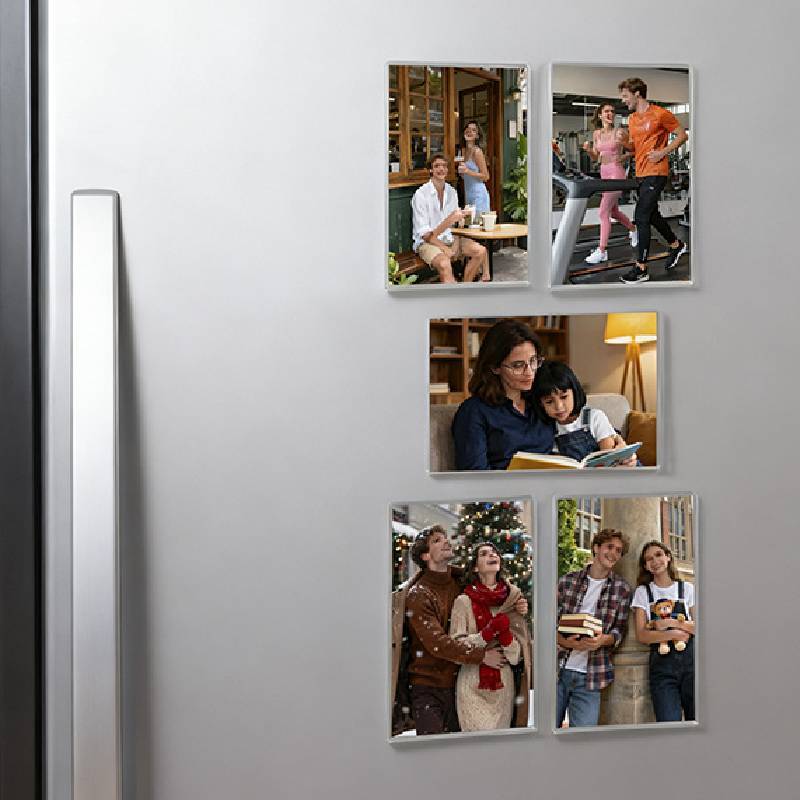 Acrylic Photo Frame Magnetic Refrigerator Magnet With Diy Photo Wall For Home Decor