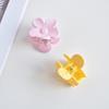 Популярная заколка-краб для волос с матовым цветком 4 см: Элегантный женский аксессуар для хвостиков и высоких причесок