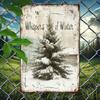 Winter Whisper Rustic Metal Sign  Perfect for Home Rooms Cafs Bars Living Room Wall Dcor and Holiday Gifts