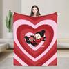 Cute P-Pucca Anime Blanket Fleece Textile Decor  Breathable Lightweight Throw Blankets for Sofa Travel Plush Thin Quilt