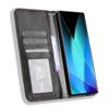 Кожаный чехол-кошелек с подставкой для телефона Infinix Zero 40 4G X6860, ретро-текстура