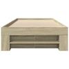 Bed Frame with Storage Sonoma Oak 80 x 200 cm Engineered Wood