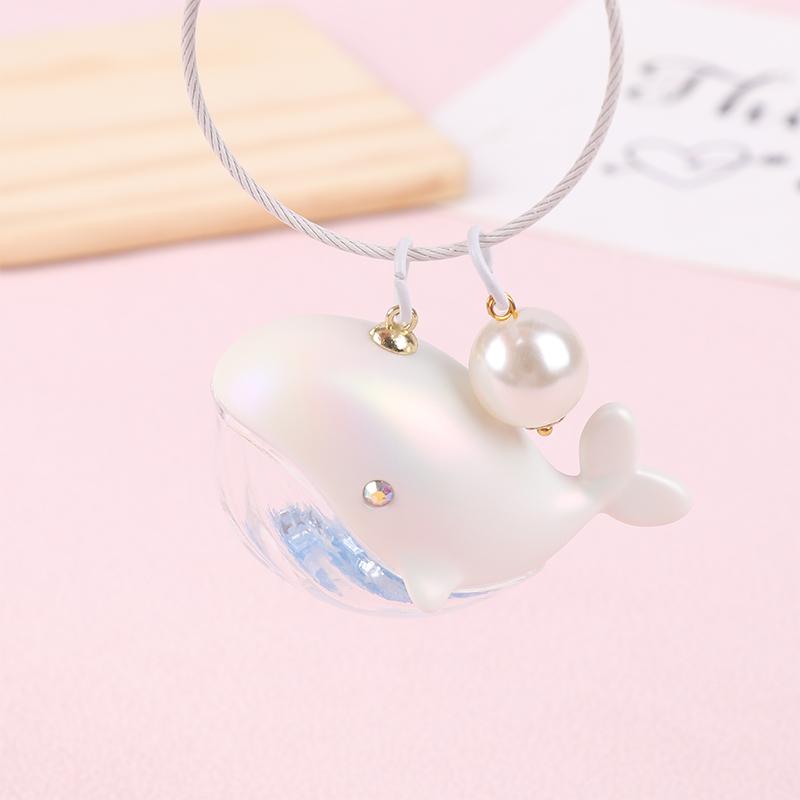 Забавный брелок в виде дельфина с жидкостью для ключей от машины Kawaii Китовый дом, кулон, брелок для ключей, сумки для девочек, брелки, ювелирные изделия, подарки
