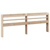 Wooden Bed Frame with Headboard Without Mattress 200x200 cm