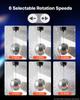 VEVOR Mirror Disco Ball 300 mm Hanging Ball with Motor Remote LED Lights, for Party Home Decoration Stage Props DJ Dance Club, RGB + 3 Mixed Colors