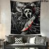 Scream Wall Tapestry Aesthetic Wall Hanging Printed Fabric Blanket Decorative Tapestries for Bedroom Living Room Home Decor