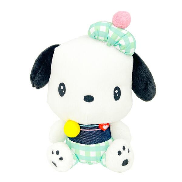 Sanrio Pochacco Gingham Denim Plush (S) Sanrio