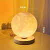3D Луна Лампа Шар Прикроватная Настольная Лампа 3 Режима Освещения Диммируемый USB Питание Рамадан Ночной Светильник С Базой Для Спальни Ид Декор