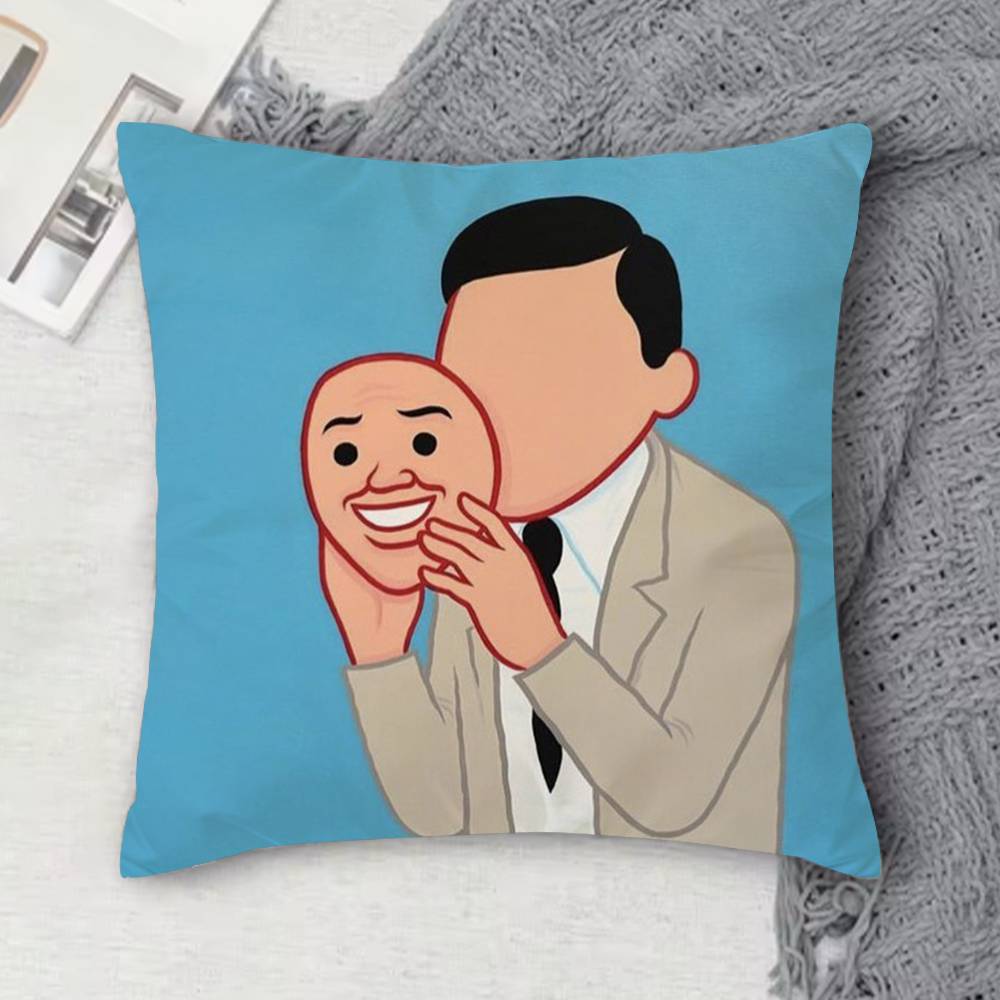 Joan Art Funny Cornella Double-Sided Printed Square Decorative Cushion Cover For Sofa Living Room Home Decor