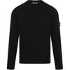 Solid Color Logo Crew Neck Long Sleeve Sweatshirt Men Sweatshirt Black K1S1551000-62S00B9-V0029