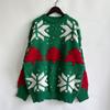 Women's Fashion Fall And Winter Christmas Loose Round Neck Pullover Knitted Sweater
