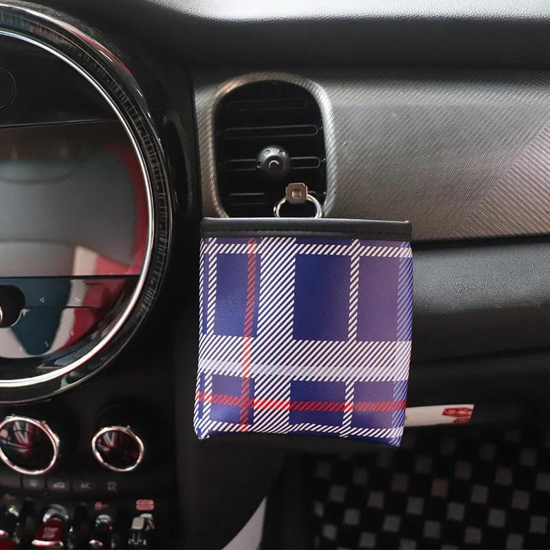 For MINI COOPER Car Air Vent Outlet Storage Bag Accessories For MINI COOPER F54 F55 F56 F60 R55 R56 R60 Countryman t3