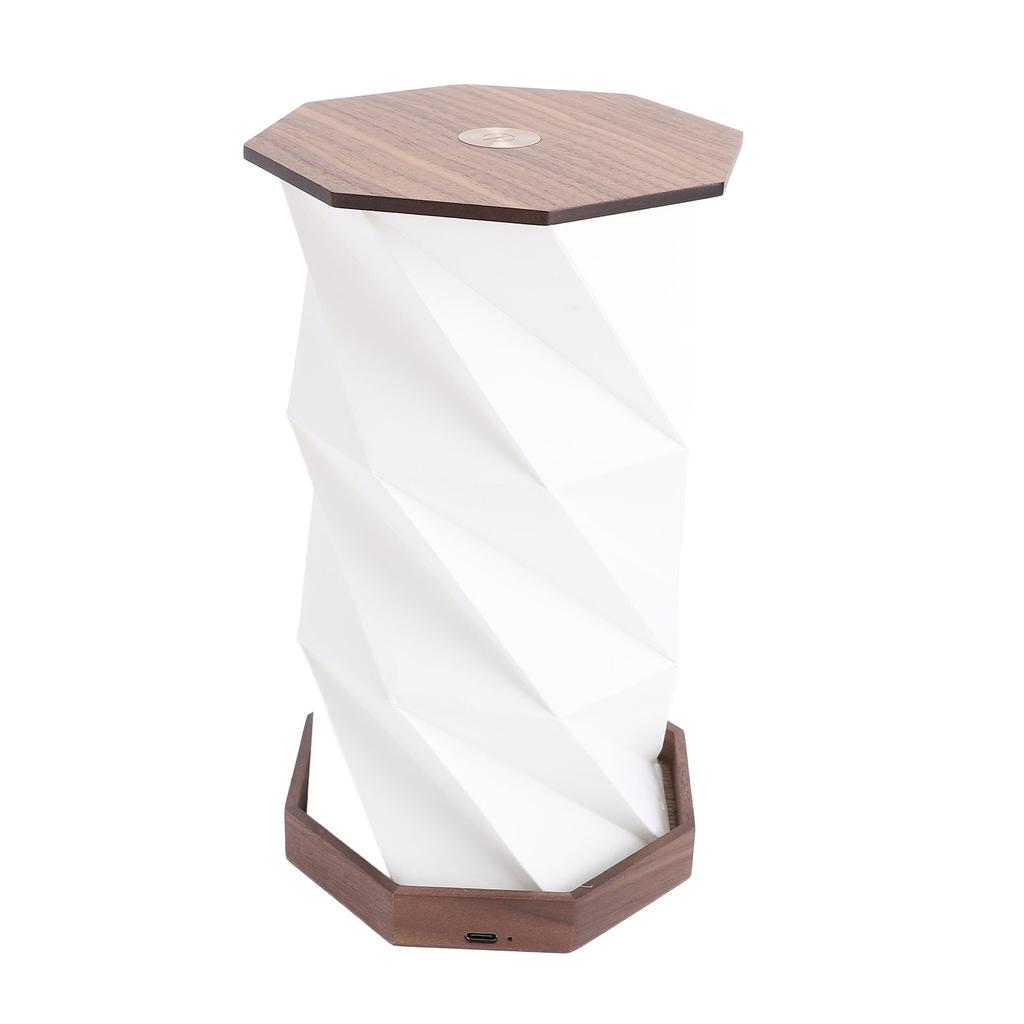 Лампа на прикроватном столике с регулируемой яркостью, сенсорная лампа на батарейках, вращающийся складной бумажный фонарь