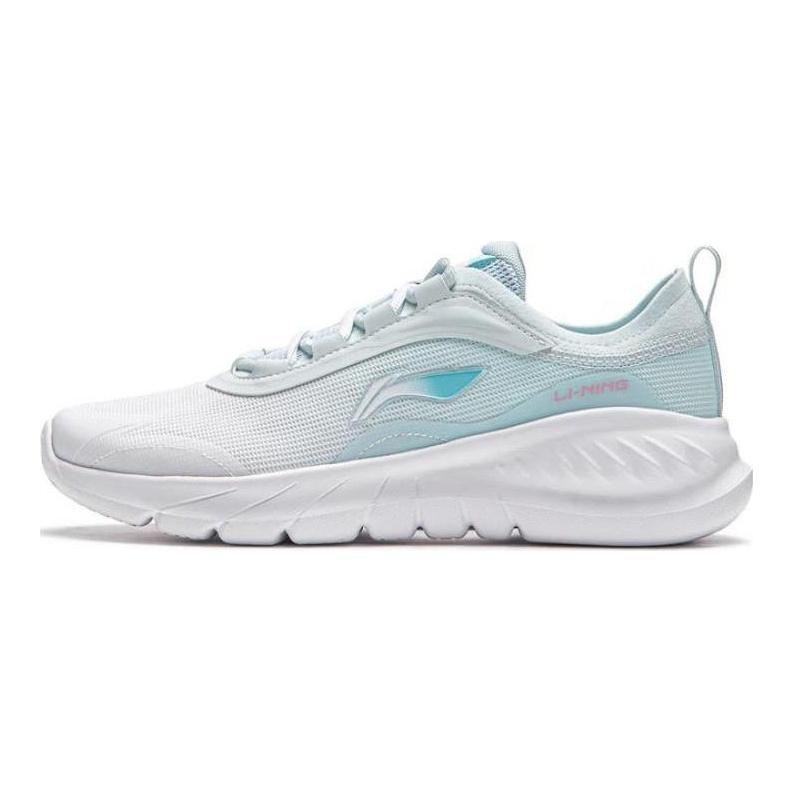 Li Ning Easy Fit Fle Ткань Низкие Кроссовки для Бега Женские Бело-Синие ARSU030-3