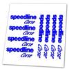 For SPEEDLINE CORSE VINYL DIE CUT GRAPHICS STICKER DECAL KIT
