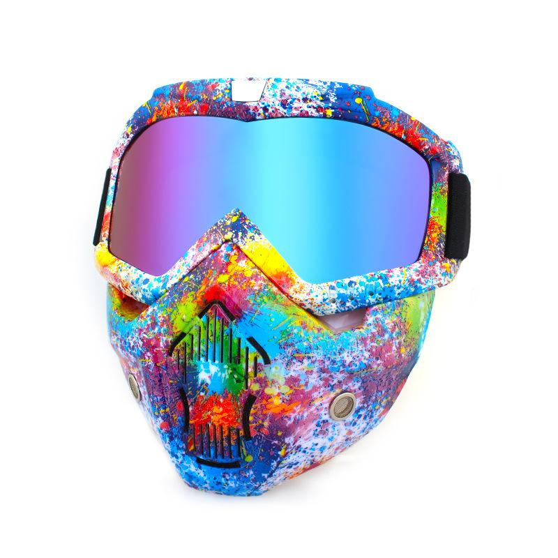 Ретро маски для лица, очки, внедорожные мотоциклы, гоночные очки, очки для велоспорта на открытом воздухе, катание на лыжах