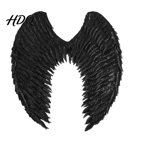 Christmas Angel Costume Wings for Kids Feathered Wing Dress Up Halloween Cosplay Accessory Fancy Dress Party Performance Dark Guardian
