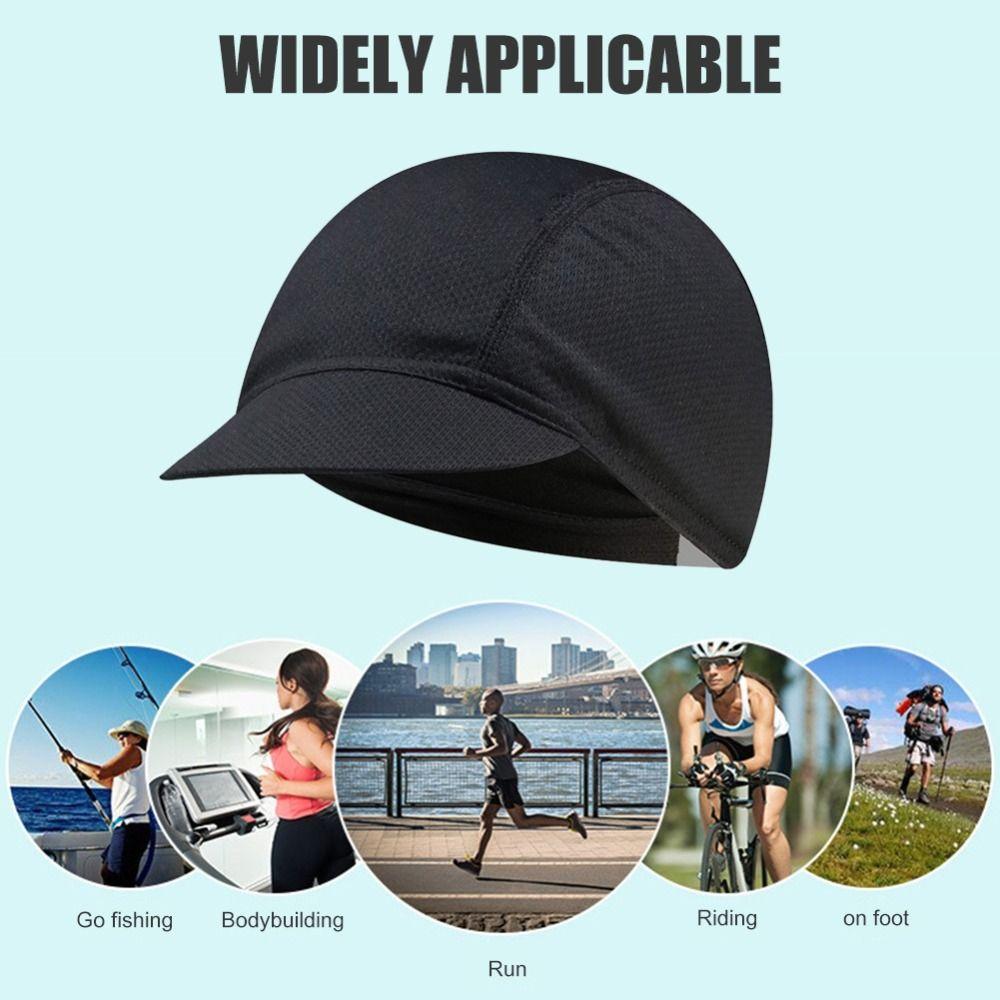 Dustproof Bicycle Mesh Fabric Elastic Bicycle Riding Cap Cycling Hat Quick-Drying Helmet Liner
