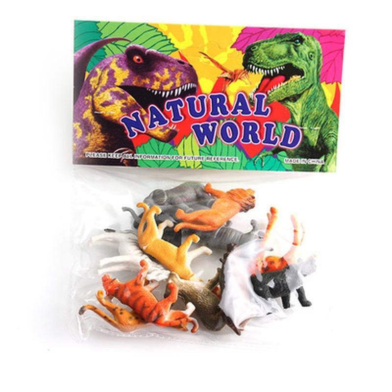 12 моделей игрушек животных, имитация трубы, статичные игрушки Animal World Wildlife для детей