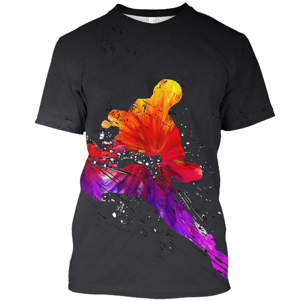 Japan Training T-shirt Men's 3d Karate Printed Tee Tops Oversized Short-sleeved High-quality Sportswear Men Quick-drying T Shirt